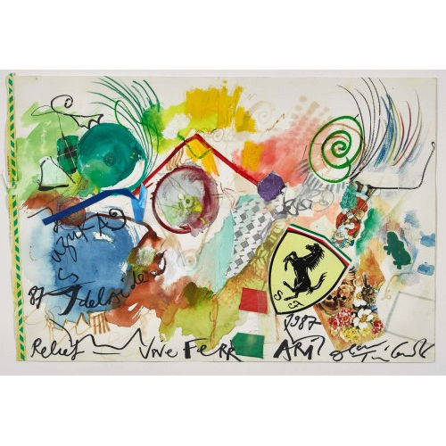 JEAN TINGUELY : 'Relief - Vive Ferrari' (DOBIASCHOFSKY AUKTIONEN AG)