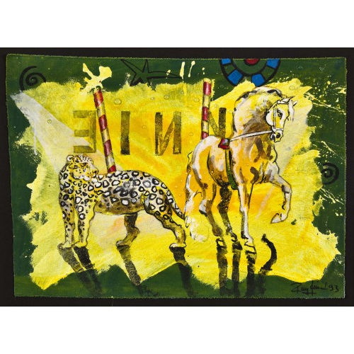 ROLF KNIE : Leopard und Pferd (DOBIASCHOFSKY AUKTIONEN AG)