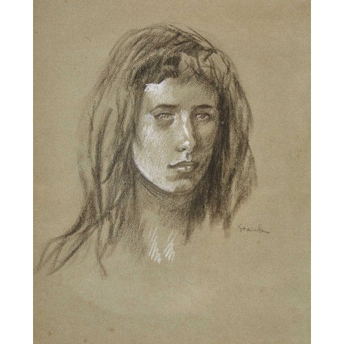 TH�OPHILE-ALEXANDRE STEINLEN : Bildnis (DOBIASCHOFSKY AUKTIONEN AG)
