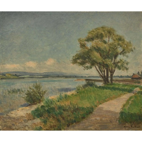 ERNEST HIRAM BR�LHART : Sonnige Uferlandschaft (DOBIASCHOFSKY AUKTIONEN AG)