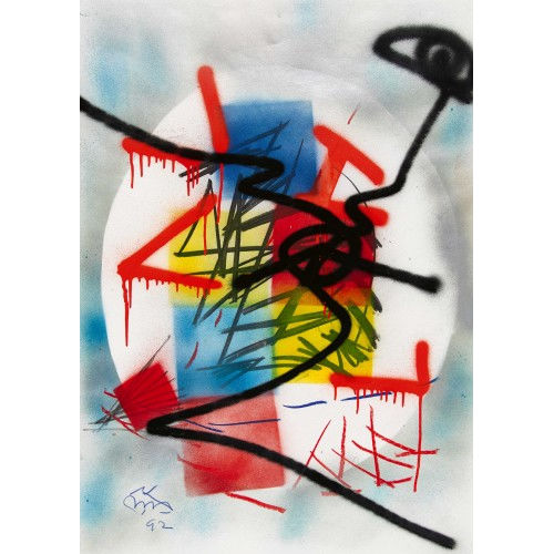 HARALD OSKAR (GEN. SPRAYER VON Z�RICH) NAEGELI : Ohne Titel (DOBIASCHOFSKY AUKTIONEN AG)