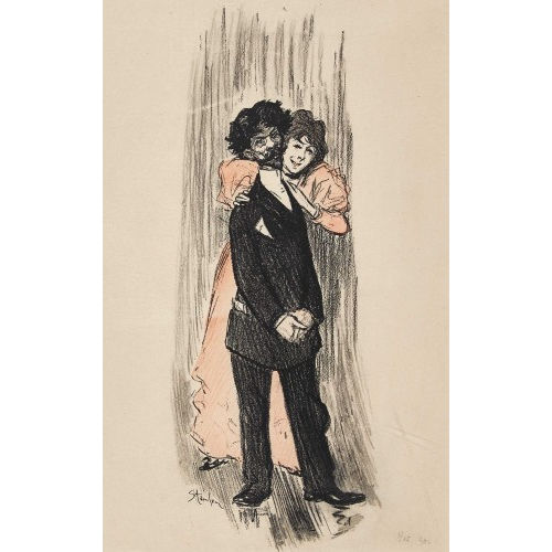 TH�OPHILE-ALEXANDRE STEINLEN : Das Paar (DOBIASCHOFSKY AUKTIONEN AG)