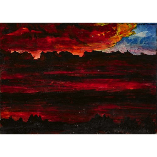 ANDR� JEAN EVARD : Landschaft im Abendrot (DOBIASCHOFSKY AUKTIONEN AG)