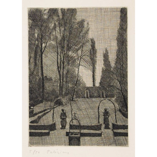 G�RARD DE PAL�ZIEUX : 'Le jardin de la villa Velluti' (DOBIASCHOFSKY AUKTIONEN AG)
