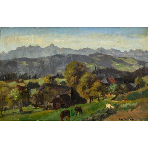 HANS GARTMEIER : Emmentaler Landschaft (DOBIASCHOFSKY AUKTIONEN AG)