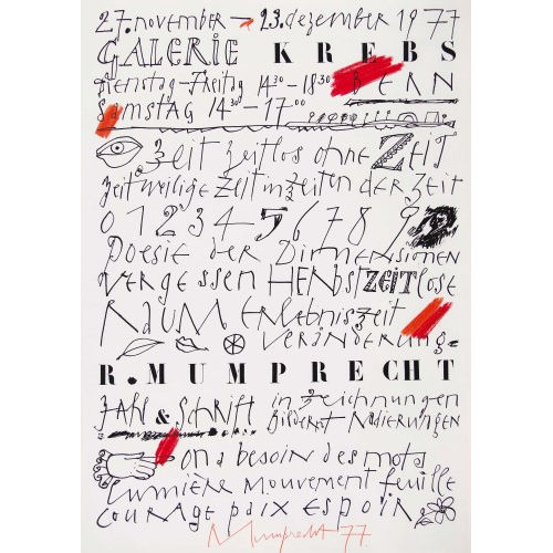 RUDOLF MUMPRECHT : 'Galerie Krebs 1977' (DOBIASCHOFSKY AUKTIONEN AG)