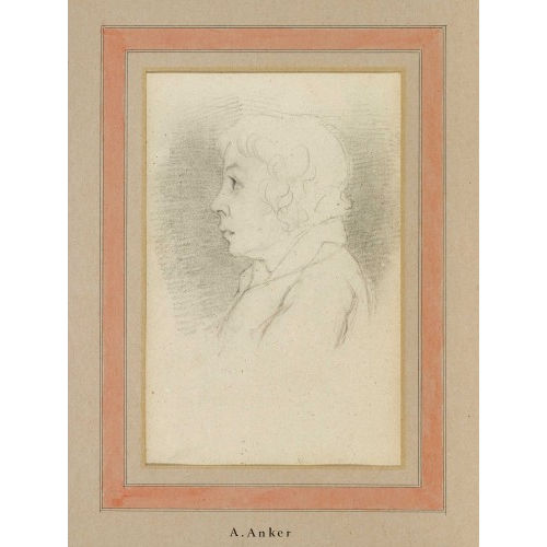 ALBERT ANKER : Portr�t eines Knaben im Profil (DOBIASCHOFSKY AUKTIONEN AG)