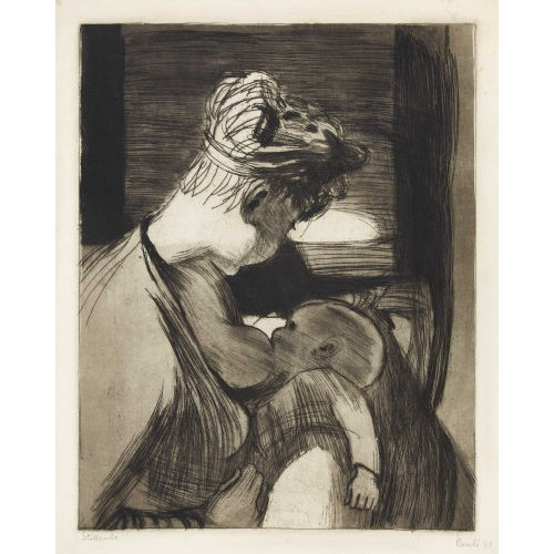 FRITZ EDUARD PAULI : 'Stillende' (DOBIASCHOFSKY AUKTIONEN AG)