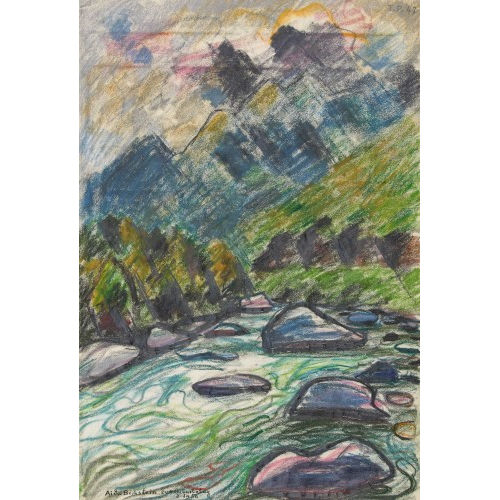 FRITZ EDUARD PAULI : 'Wildbach' (DOBIASCHOFSKY AUKTIONEN AG)