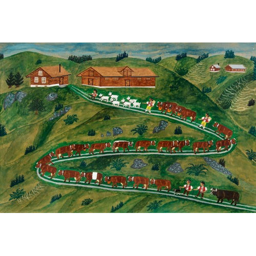 JOSEF BRUNNER : Alpaufzug (DOBIASCHOFSKY AUKTIONEN AG)