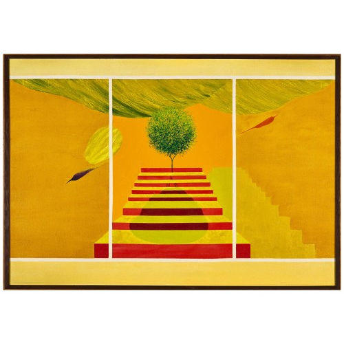 JAGDISH SWAMINATHAN : Untitled (Bird, Tree and Mountain Series) (DOBIASCHOFSKY AUKTIONEN AG)