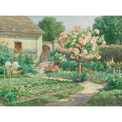 HUGO DARNAUT : 'Aus einem Garten in Grafenegg Nieder�sterreich' (DOBIASCHOFSKY AUKTIONEN AG)