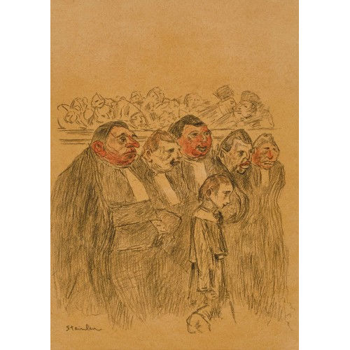TH�OPHILE-ALEXANDRE STEINLEN : 'Le Tribunal' (DOBIASCHOFSKY AUKTIONEN AG)