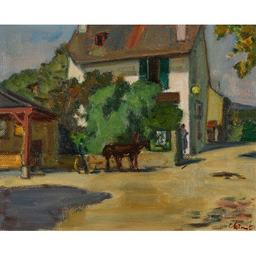 CHARLES LOUIS AUGUSTE CHINET : 'La Maison Blanche' (DOBIASCHOFSKY AUKTIONEN AG)