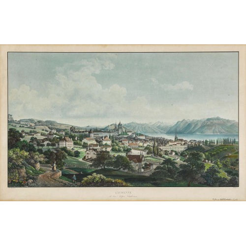 JEAN DU BOIS : 'Lausanne & les Alpes Vaudoises' (DOBIASCHOFSKY AUKTIONEN AG)
