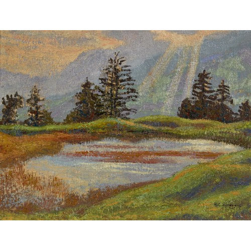 CHARLES-CLOS OLSOMMER : Lac de montagne (DOBIASCHOFSKY AUKTIONEN AG)