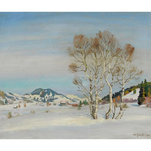 HANS BANDI : Winterlandschaft (DOBIASCHOFSKY AUKTIONEN AG)
