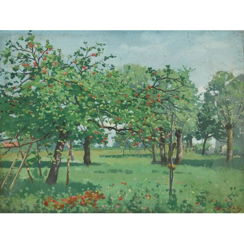 JEAN-DANIEL IHLY : 'Pommiers (pr�s Gen�ve)' (DOBIASCHOFSKY AUKTIONEN AG)