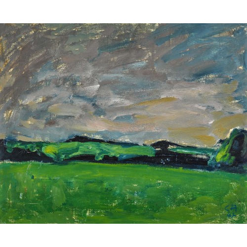 CUNO AMIET : Gewitterstimmung �ber dem Land (DOBIASCHOFSKY AUKTIONEN AG)