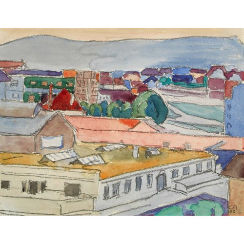CUNO AMIET : 'Biel' (DOBIASCHOFSKY AUKTIONEN AG)