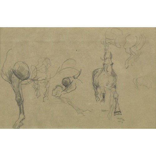 HENRI DE TOULOUSE-LAUTREC : '�tude de chevaux' (DOBIASCHOFSKY AUKTIONEN AG)