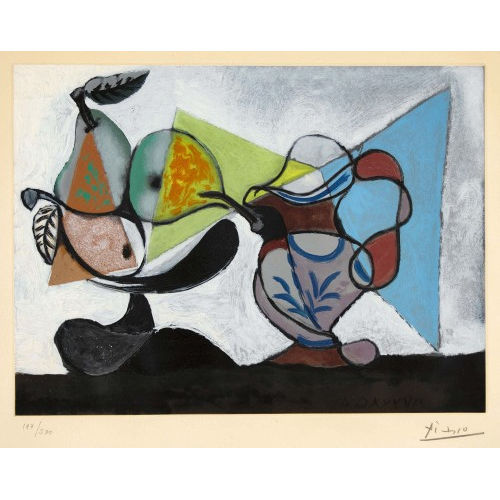 PABLO PICASSO : 'Nature morte aux fruits' (DOBIASCHOFSKY AUKTIONEN AG)