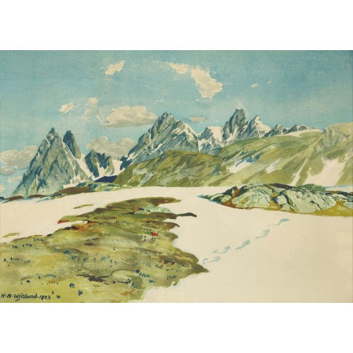 HANS BEAT WIELAND : Berglandschaft (DOBIASCHOFSKY AUKTIONEN AG)