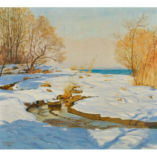 PLINIO COLOMBI : 'Winterlandschaft' (DOBIASCHOFSKY AUKTIONEN AG)
