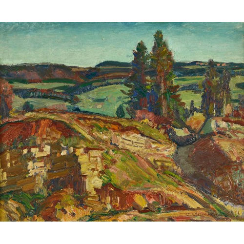 CHARLES L'EPLATTENIER : Herbstliche Juralandschaft (DOBIASCHOFSKY AUKTIONEN AG)