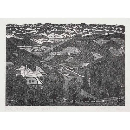 EMIL ZBINDEN : 'Blick gegen Trachselwald' (DOBIASCHOFSKY AUKTIONEN AG)
