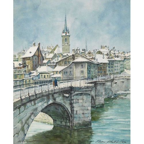 PIERRE CH�TILLON : 'Altstadt' (DOBIASCHOFSKY AUKTIONEN AG)