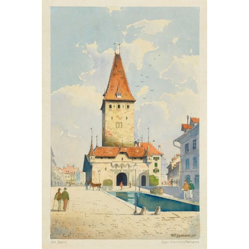 WALTER EGGIMANN : 'Der Christoffelturm' (DOBIASCHOFSKY AUKTIONEN AG)