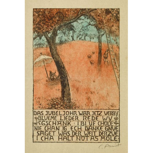 CUNO AMIET : 'Amiets Lieblingsthema, die Obsternte' (DOBIASCHOFSKY AUKTIONEN AG)