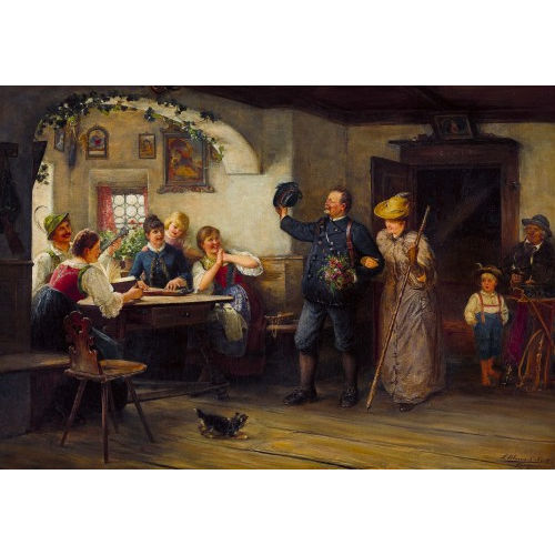 LUDWIG BLUME-SIEBERT : Freudiges Wiedersehen (DOBIASCHOFSKY AUKTIONEN AG)