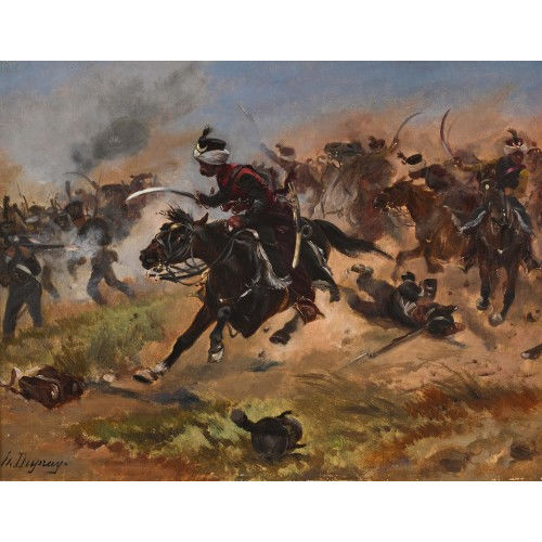 HENRI LOUIS DUPRAY : Angriff der Osmanischen Armee (DOBIASCHOFSKY AUKTIONEN AG)