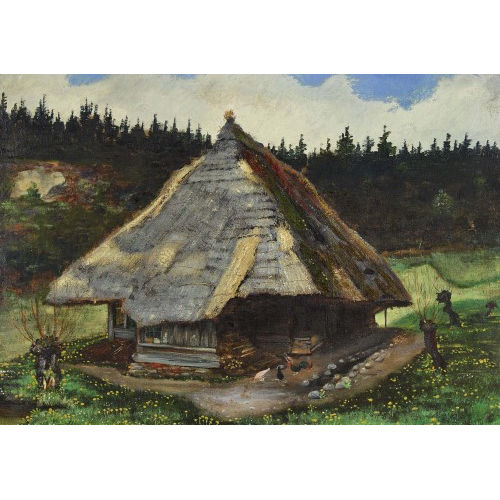 JOHANN OTHMAR D�BELI : Bauernhaus im Gr�nen (DOBIASCHOFSKY AUKTIONEN AG)