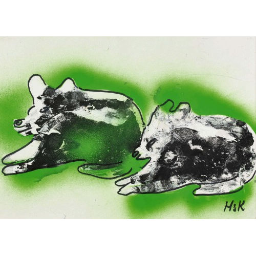 HANS KR�SI : Zwei Fabeltiere (DOBIASCHOFSKY AUKTIONEN AG)