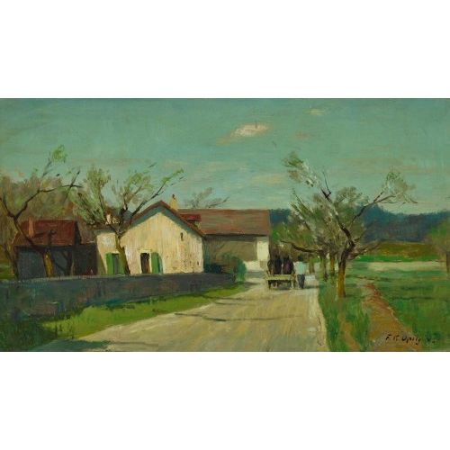 FRANZ KARL OPITZ : Sommerlicher Dorfweg (DOBIASCHOFSKY AUKTIONEN AG)
