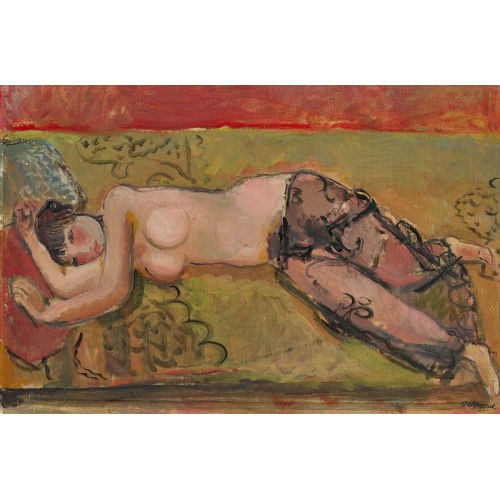 MAURICE BARRAUD : Liegender weiblicher Akt (DOBIASCHOFSKY AUKTIONEN AG)