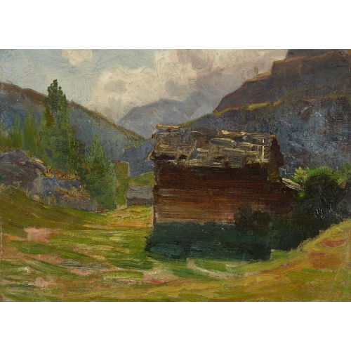 ALBERT HENRY JOHN GOS : 'Chalet � Zermatt' (DOBIASCHOFSKY AUKTIONEN AG)