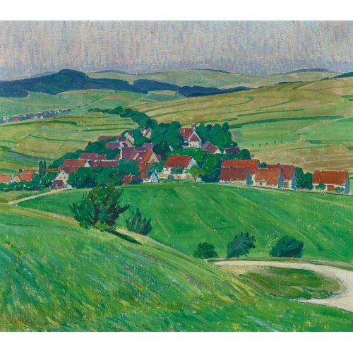 ERNST LINCK : 'Landschaft mit Dorfansicht' (DOBIASCHOFSKY AUKTIONEN AG)