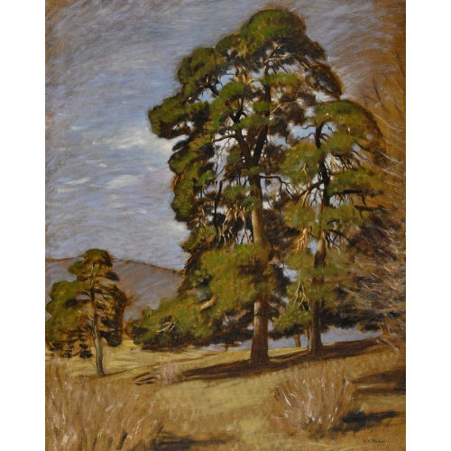 PAUL ANDR� F�LIX ROBERT : Paysage aux arbres (DOBIASCHOFSKY AUKTIONEN AG)