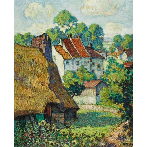 JAN PIETER TERWEY : Sommerliche Dorfpartie (DOBIASCHOFSKY AUKTIONEN AG)