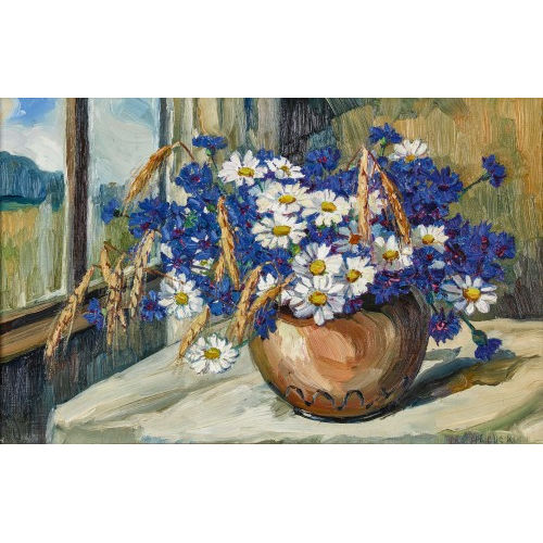 ANNA HALLER : Blumenstillleben (DOBIASCHOFSKY AUKTIONEN AG)