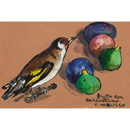 FRANCESCO TABUSSO : 'Frutta con cardellino' (DOBIASCHOFSKY AUKTIONEN AG)