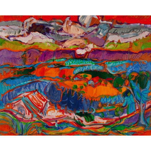 ROLF DRIG : Expressive Landschaft (DOBIASCHOFSKY AUKTIONEN AG)
