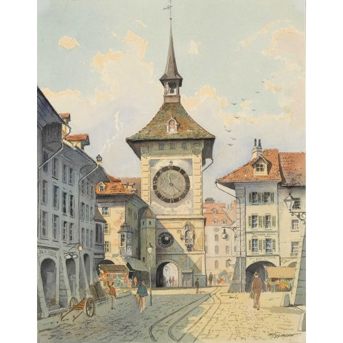 WALTER EGGIMANN : Der Zytgloggenturm in Bern (DOBIASCHOFSKY AUKTIONEN AG)