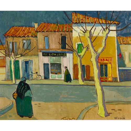 ALOIS EMIL WITTLIN : Strassenpartie in Arles (DOBIASCHOFSKY AUKTIONEN AG)