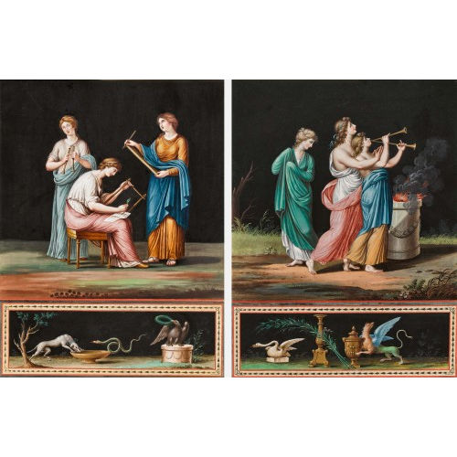MICHELANGELO MAESTRI : Paar allegorische Darstellungen. Gegenst�cke (DOBIASCHOFSKY AUKTIONEN AG)