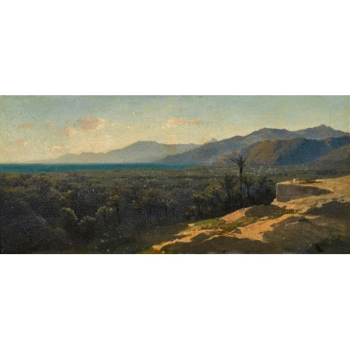ALEXANDRE CALAME : 'Bois d'oliviers et palmiers � Cannes' (DOBIASCHOFSKY AUKTIONEN AG)